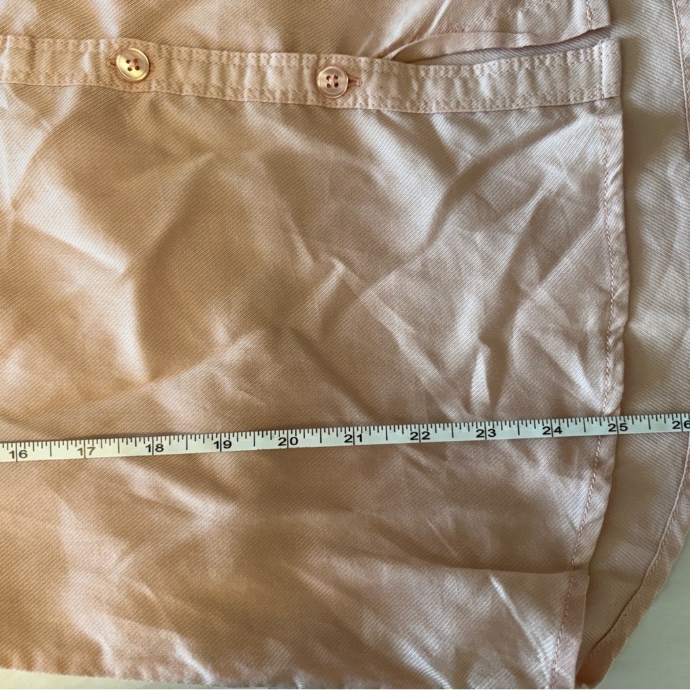 Rare Earth Hallie Double Pocket Safari Shirt Dusty Pink 100% Tencel Size 6 NWT - Picture 10 of 10